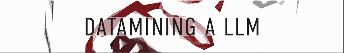 Datamining a large language model